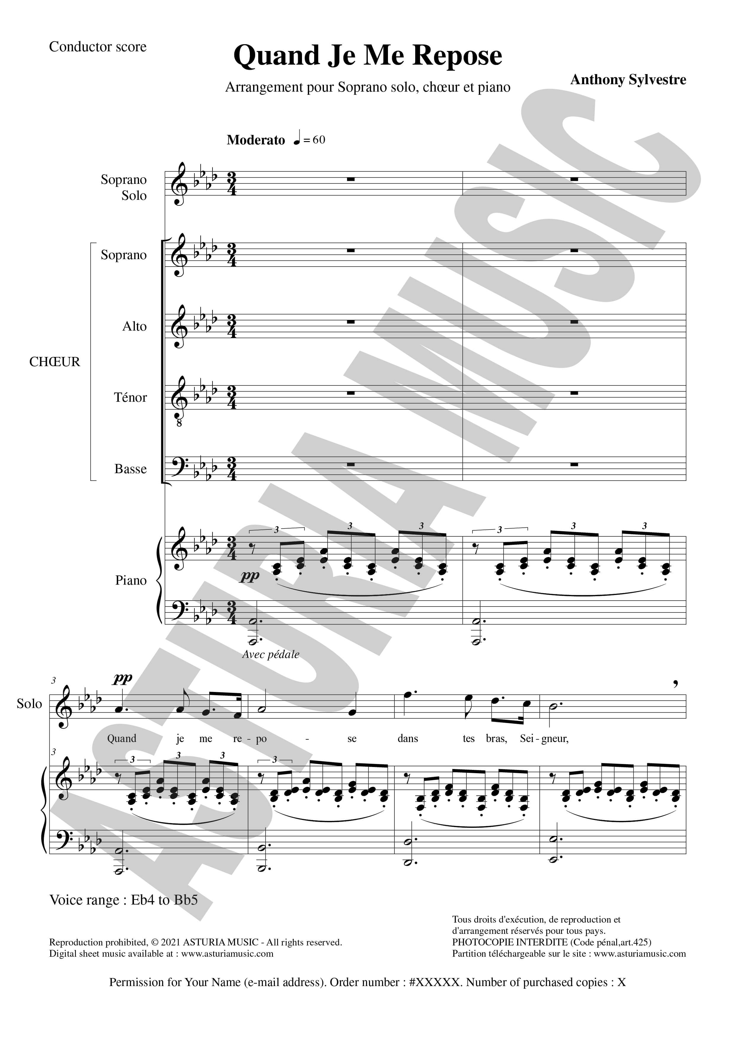 Mes blues passent pu dans 'porte Sheet music for Piano, Vocals